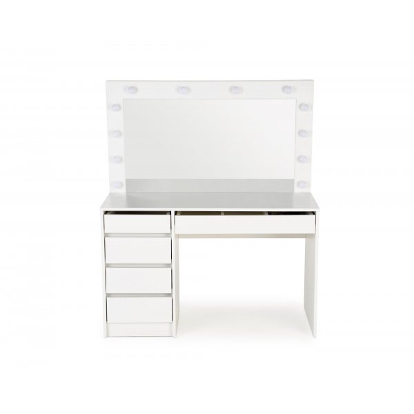 Facada-meikkipöytä peilillä ja valaistuksella Facada-meikkipöytä peilillä ja valaistuksella