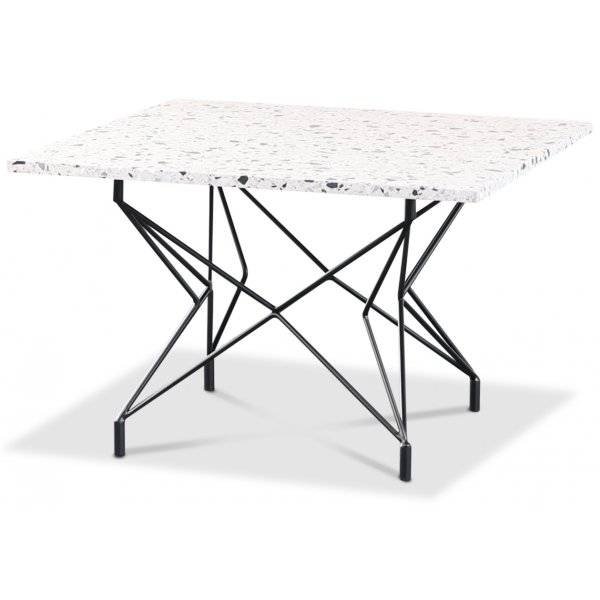 Terrazzo-sohvapyt 75x75 cm - Cosmos Terrazzo & musta Star-runko