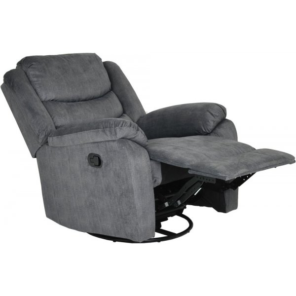 Winfield manuaalinen lepotuoli - tummanharmaa