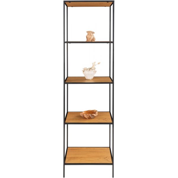 Valkoinen hylly - Musta/tammen jäljitelmä Valkoinen hylly - Musta/tammen jäljitelmä