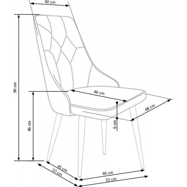 Cadeira ruokapöydän tuoli 365 - Vihreä Cadeira ruokapöydän tuoli 365 - Vihreä
