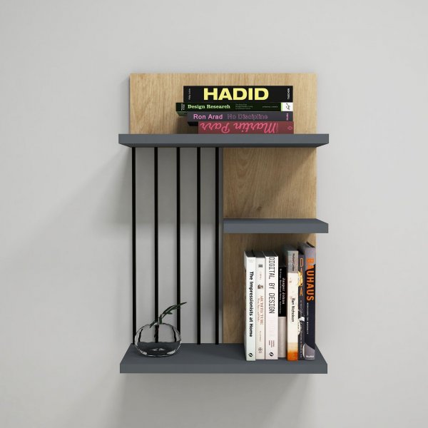 Nezma seinähylly - Safiiri/antrasiitti Nezma seinähylly - Safiiri/antrasiitti