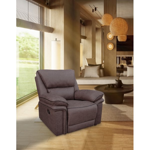 Riverdale mekanisminojatuoli - Ruskea (Mikrokuitu) + Huonekalujen puhdistus Riverdale mekanisminojatuoli - Ruskea (Mikrokuitu) + Huonekalujen puhdistus