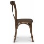 Paris vintage tuoli ristill - Vintage ruskea