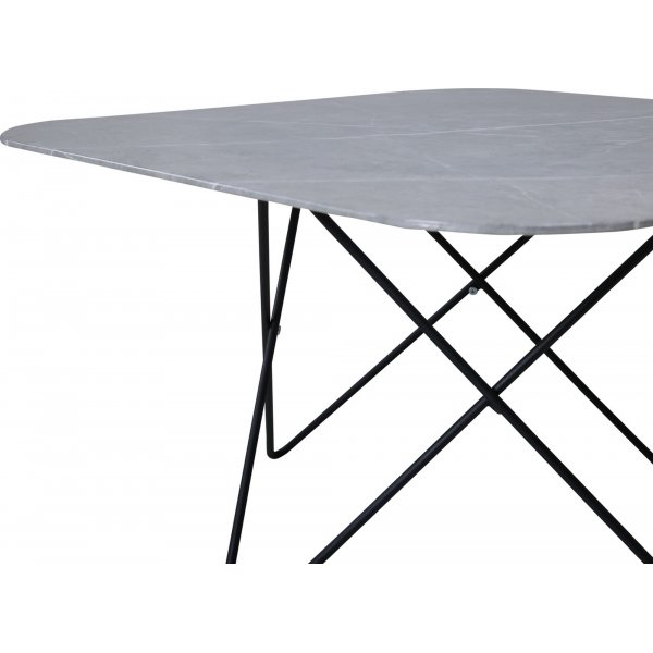 Michel-sohvapöytä 80 x 80 cm - harmaa Michel-sohvapöytä 80 x 80 cm - harmaa