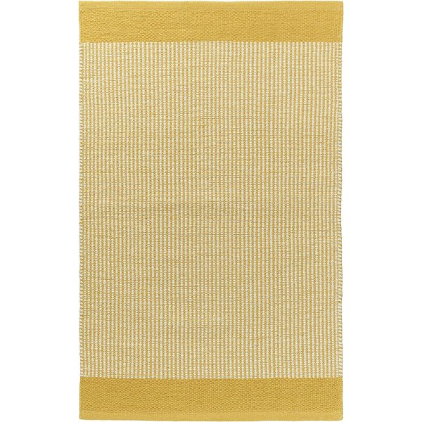 Raidallinen matto 170 x 240 cm - Keltainen