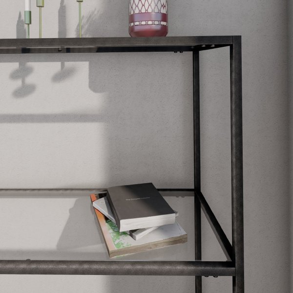 Berra konsolipöytä 80 x 30 cm - Musta Berra konsolipöytä 80 x 30 cm - Musta