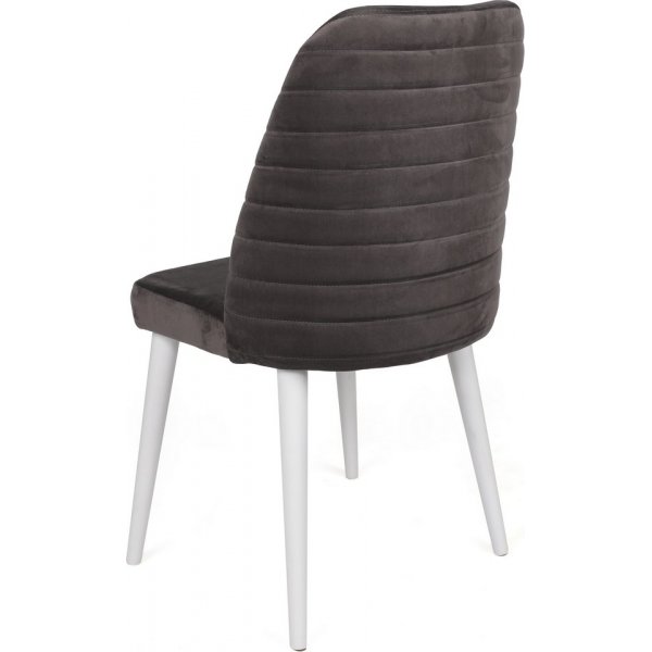 Jaffa ruokap�yd�n tuolisarja - antrasiitti/valkoinen