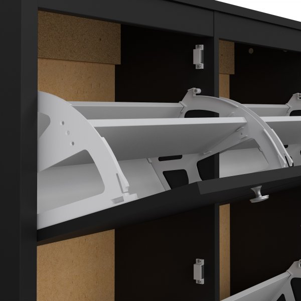 Madrid kenkäkaappi - musta Madrid kenkäkaappi - musta