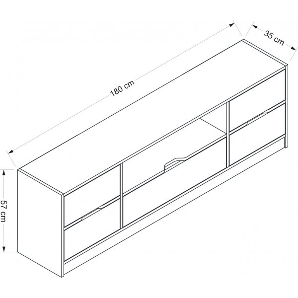 Elina mediapenkki - Pähkinä/antrasiitti Elina mediapenkki - Pähkinä/antrasiitti