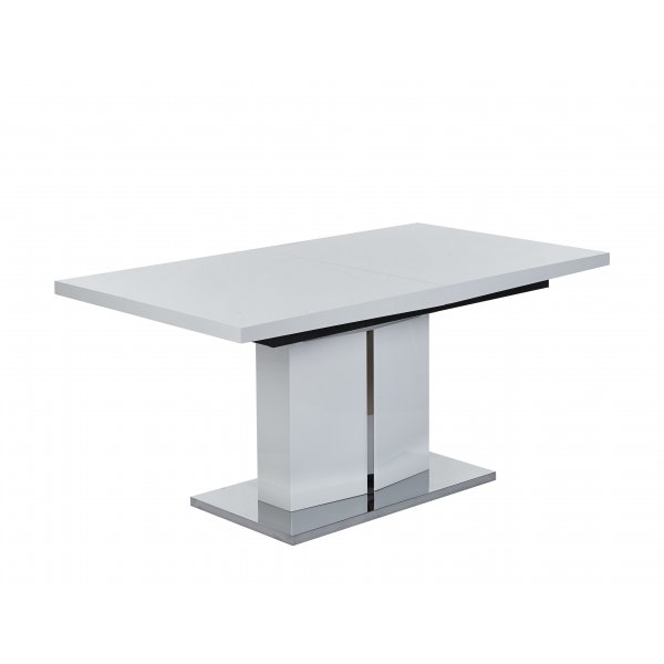 Rartliff-ruokapöytä 160-200 cm jatkettava - Valkoinen / Metalli Rartliff-ruokapöytä 160-200 cm jatkettava - Valkoinen / Metalli