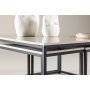 Solna sohvapyt 80/38 x 80/73 cm - Harmaa/musta