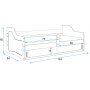Sofix juniorisnky silytyslokerolla 80 x 160 cm - Kaikki vrit