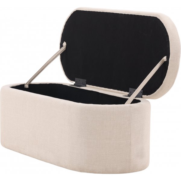 Potenza pouf - luonnonvalkoinen Potenza pouf - luonnonvalkoinen