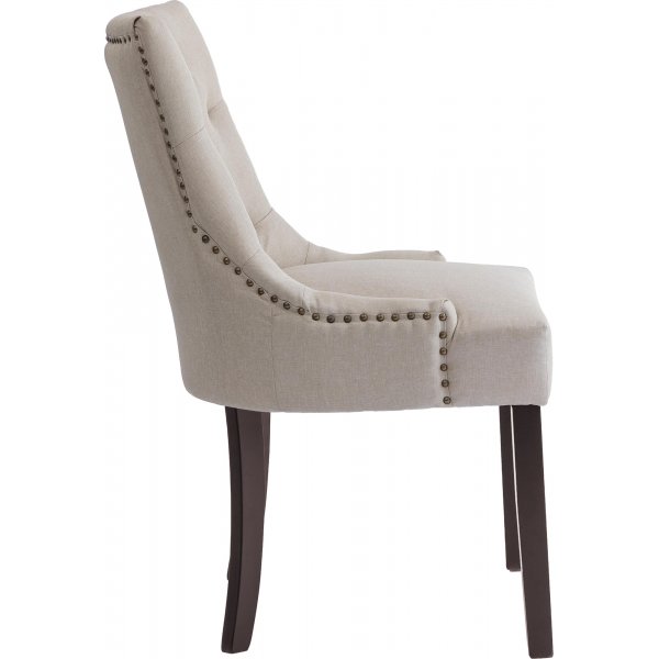 Ruokapydn tuoli beige ruskeilla jaloilla - Tuva