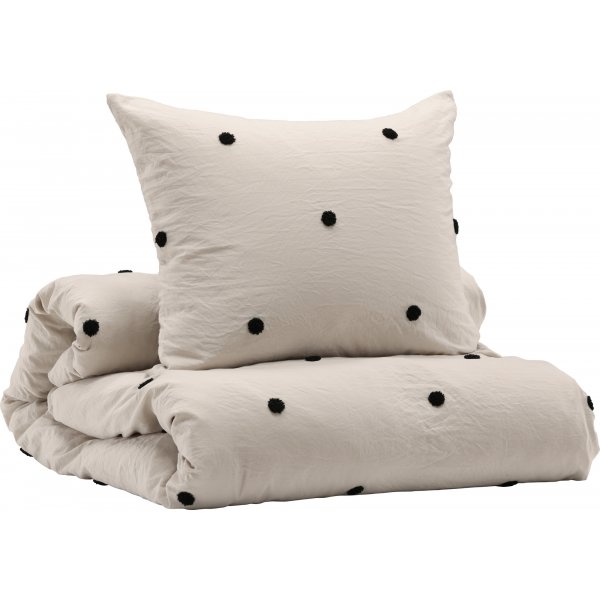 Loki sänkysetti 200 x 150 cm - Vaaleanharmaa/musta Loki sänkysetti 200 x 150 cm - Vaaleanharmaa/musta