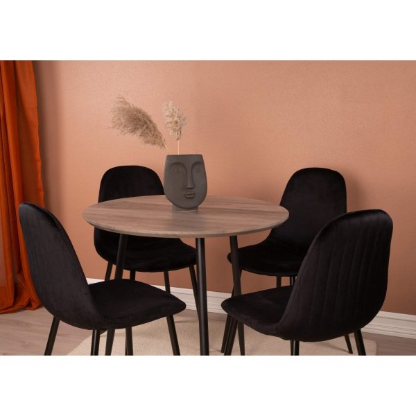 Smokey pyöreä ruokapöytä Ø80 cm - Harmaa Smokey pyöreä ruokapöytä Ø80 cm - Harmaa