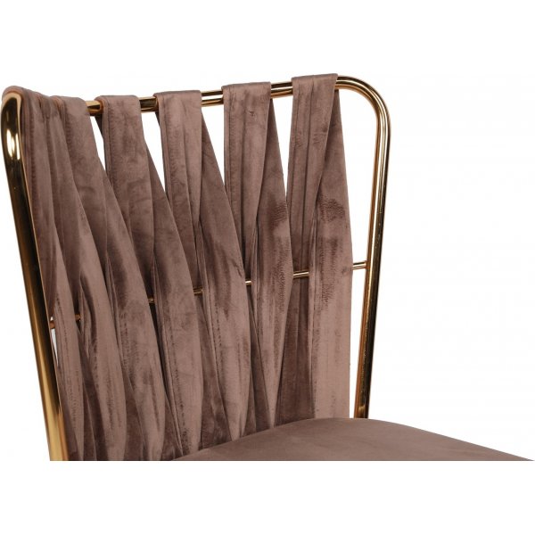 Kozako ruokap�yd�n tuolisarja - Vaaleanruskea/kulta