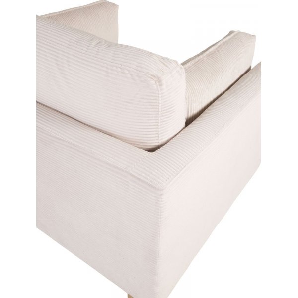 Savanna nojatuoli - Vaaleanharmaa Manchester / messinkijalat