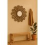Riikinruskea pyre peili 90 cm