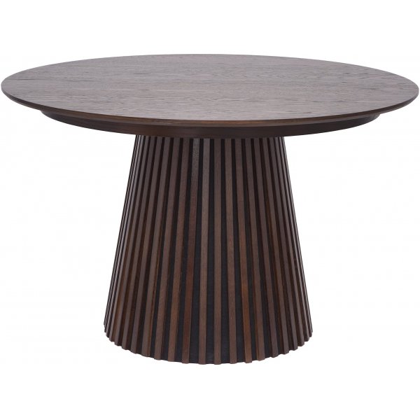 Ruokapöytä savunvärisellä tammiviilulla 120/200 cm - Osaka Ruokapöytä savunvärisellä tammiviilulla 120/200 cm - Osaka