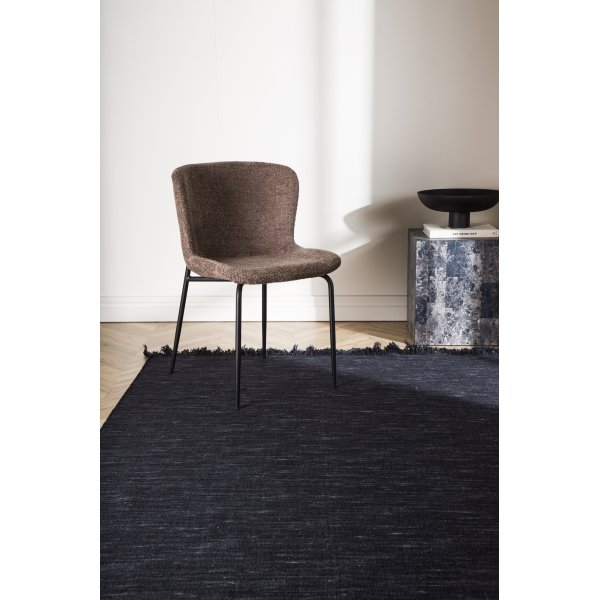 Elton flatwoven villamatto - musta Elton flatwoven villamatto - musta