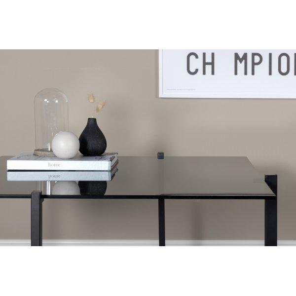 Sohvapöytä Bivo - Musta / Lasi Sohvapöytä Bivo - Musta / Lasi