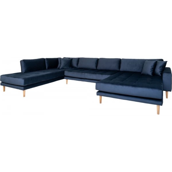 Lido U-sohva avopll - Tummansininen