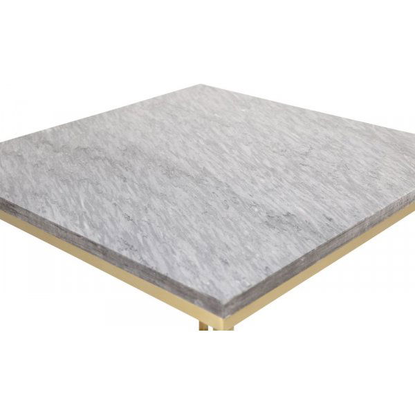 Kvarnbacken sivup�yt� 50 x 50 cm - Harmaa/messinki