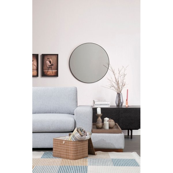 Silmukkakulmasohva - harmaa