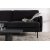 Antibes 2-istuttava sohva - Musta/Tummanharmaa