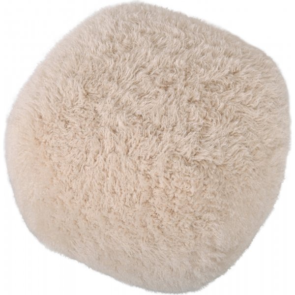 Prrinen puffi beige karvaista kangasta