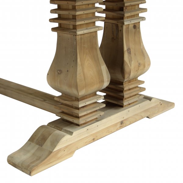 Kierrätyspuusta valmistettu ruuniruokapöytä 240x100 cm Kierrätyspuusta valmistettu ruuniruokapöytä 240x100 cm