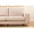 Berliinin divaani sohva metallijalat vasemmalla - Cream