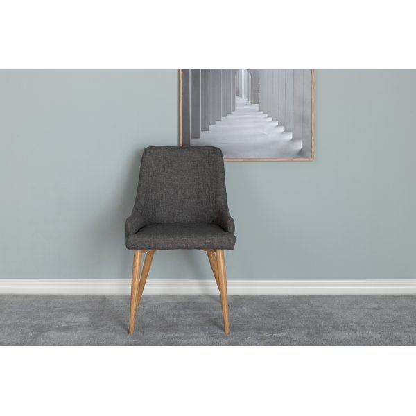 Paradis ruokatuoli - tummanharmaa Paradis ruokatuoli - tummanharmaa