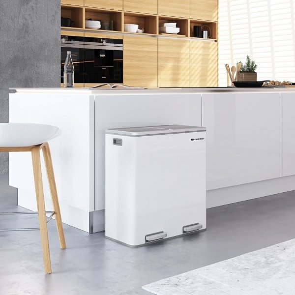 Daloa roskakori 60 l - Valkoinen