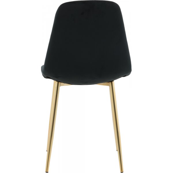 Bridge-ruokailutuoli - musta/messinki