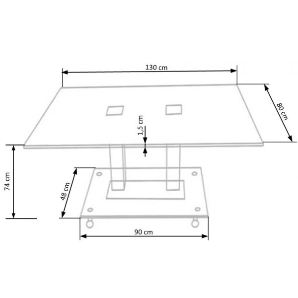 Phoenix-p�yt� - Musta / Kromi