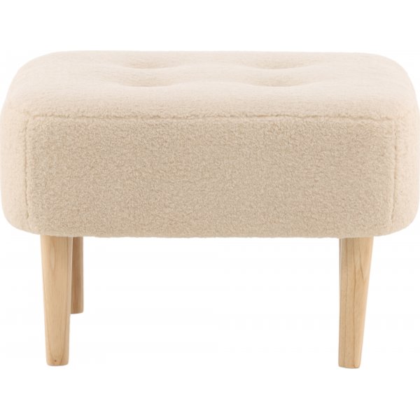 Salina pouf - Valkoinen fleece Salina pouf - Valkoinen fleece