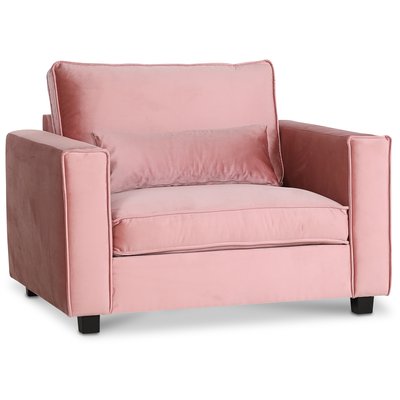 Adore- 1,5- paikkainen nojatuoli - Plyinen vaaleanpunainen vri (sametti)