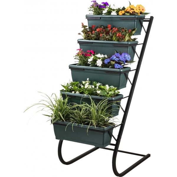 Huuhtele kasvihylly - Tummanvihreä/musta Huuhtele kasvihylly - Tummanvihreä/musta