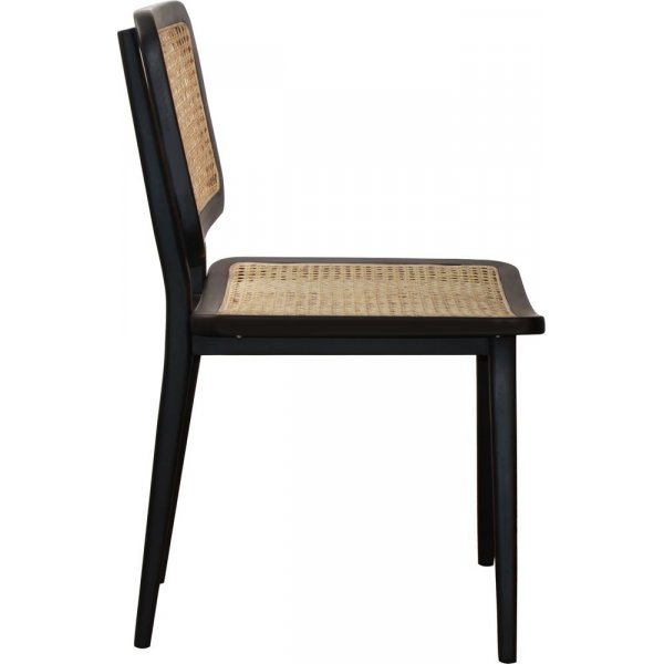 Siknäs tuoli - Musta mahonki/rottinki + Huonekalujen jalat Siknäs tuoli - Musta mahonki/rottinki + Huonekalujen jalat