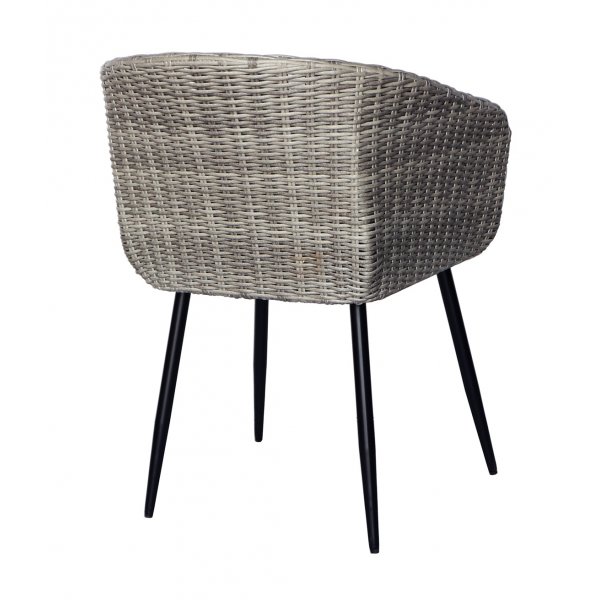 Ulkotuoli harmaa rottinkityynyll�