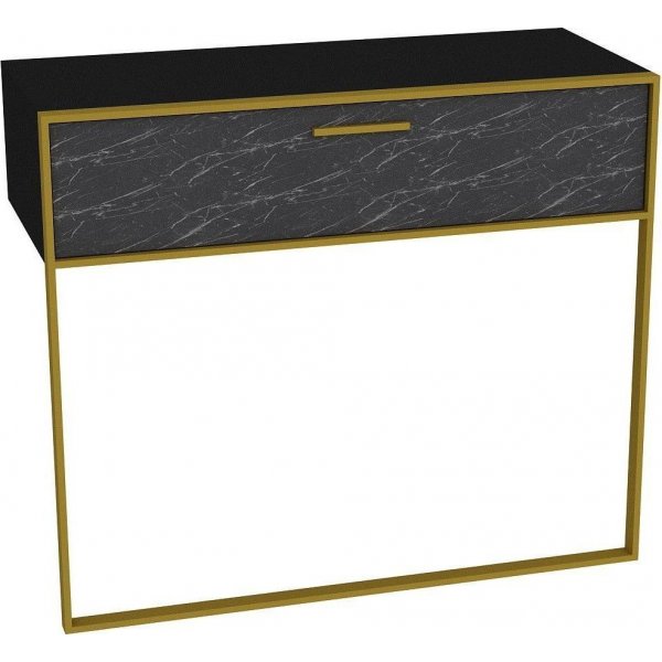 Polka-sivupöytä 90 x 38,5 cm - Kulta/musta Polka-sivupöytä 90 x 38,5 cm - Kulta/musta