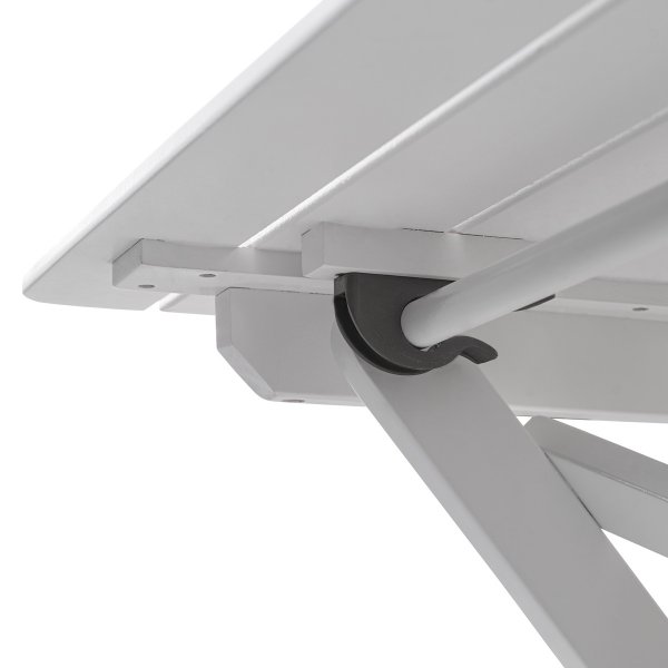 Knohult-ruokapyt 125 cm - Valkoinen