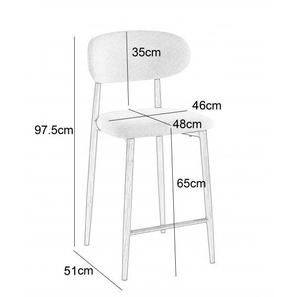 Ingrid-baarijakkara (tiskipöytä) Beige/pähkinä Ingrid-baarijakkara (tiskipöytä) Beige/pähkinä