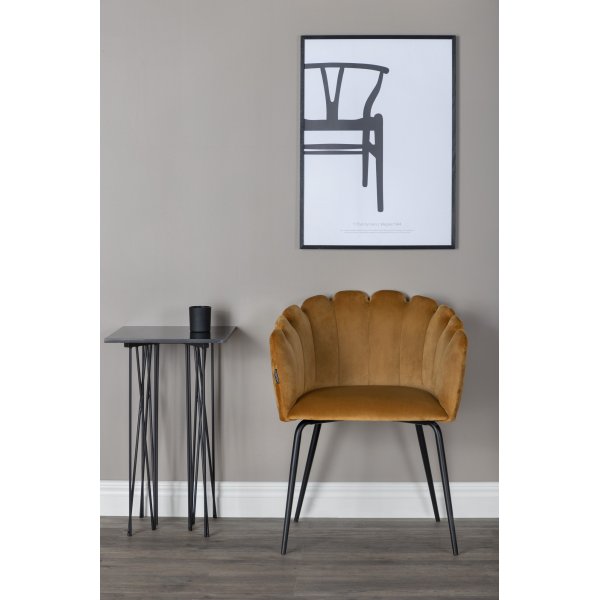 Halmstad nojatuoli - keltainen Halmstad nojatuoli - keltainen