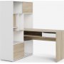 Function Plus -pyt 135,2 x 100,2 x 153 cm - Valkoinen/tammi