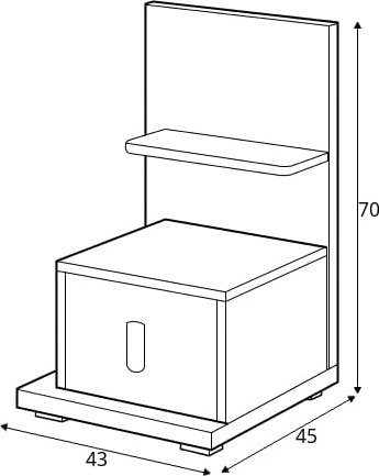 Simi y�p�yt� vasen - Hickory/valkoinen
