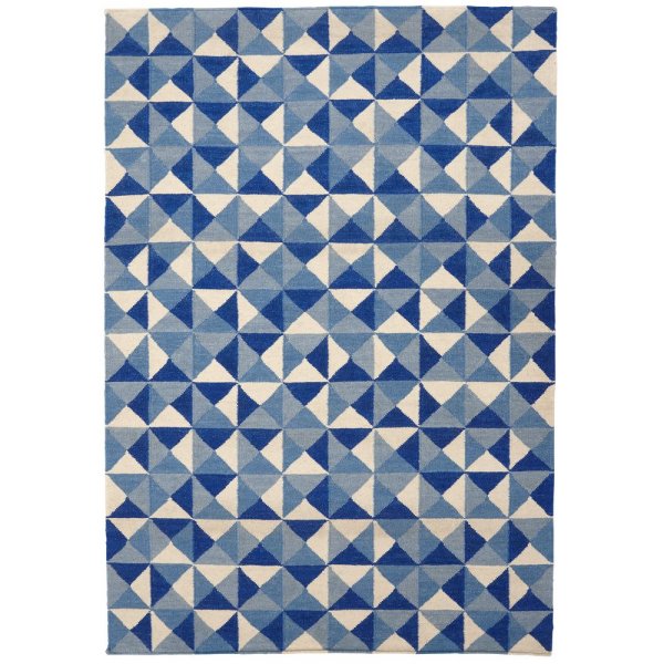 Kilim matto Harlequin - sininen